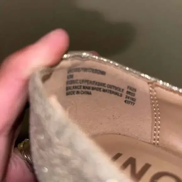 Sam Edelman Girls' Teddy Mini Glitter Gold Mary Janes with Block Heel - Picture 5 of 5